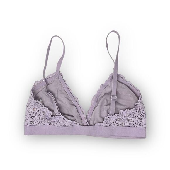 Colsie Lace Triangle Bralette Lot of 2 Bras Red & Purple Women’s Size Medium - Picture 3 of 7